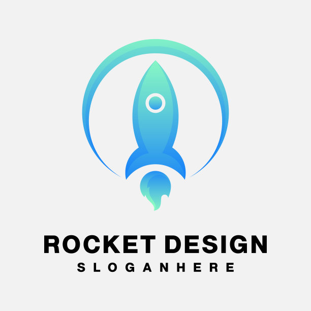 火箭设计渐变颜色图标图片下载