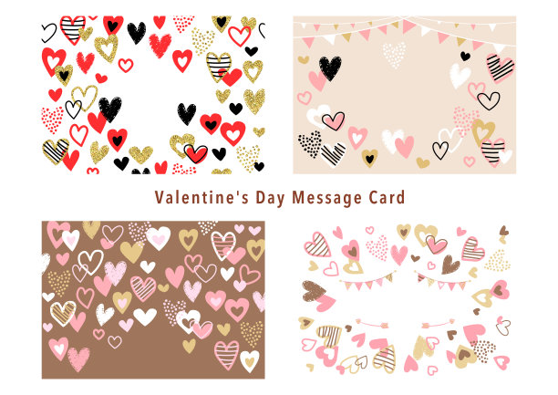 情人节，新娘和心脏框架套图片下载