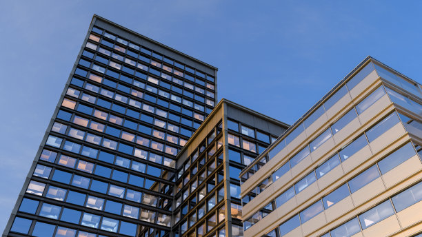 摩天大楼办公楼现代工作场所公司业务3D插图图片下载