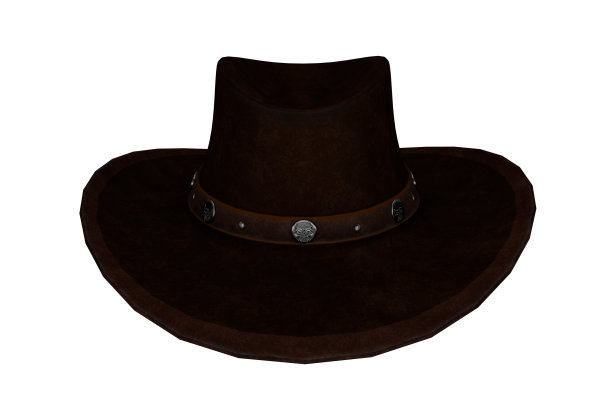 三维渲染逼真的牛仔帽图片下载