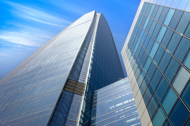 智利圣地亚哥全景金融中心天际线和商业城市中心图片下载