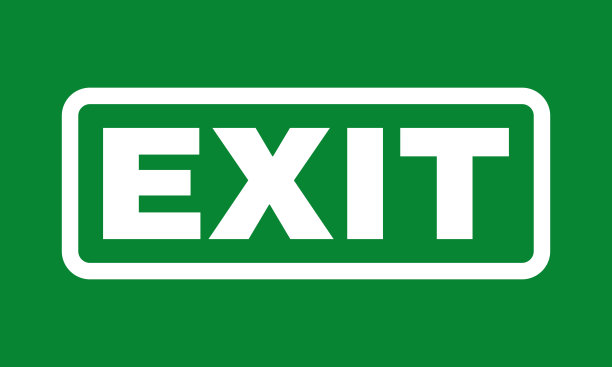 出口门标志。疏散符号向量图片下载