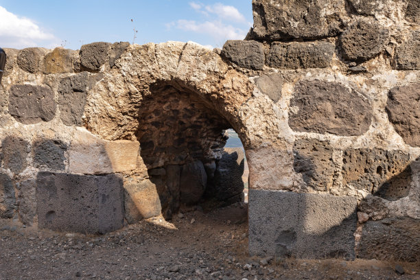 贝尔沃堡遗址：约旦河谷之上的古老 Hospitaller  堡垒（以色列境内）图片下载