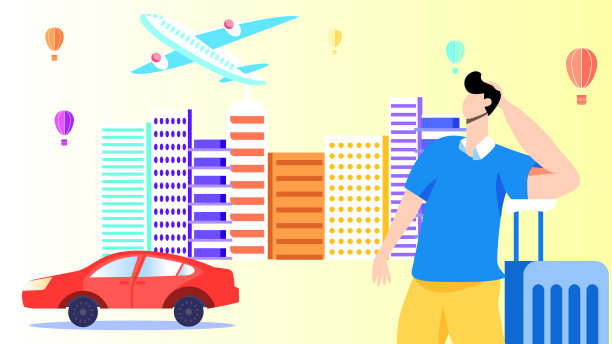 到城市旅游的商人图片下载