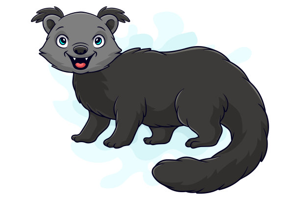 卡通滑稽的熊猫卡通孤立在白色背景上图片下载