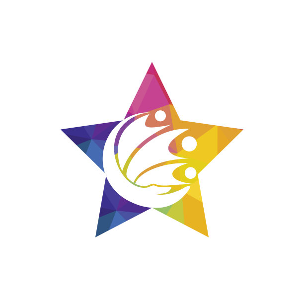 人或家庭关怀矢量标志设计。图片下载