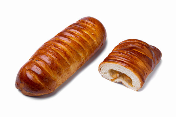 白色盘子里的果酱面包，特写。整体填充和分段填充。水平方向图片下载