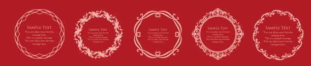 时尚的框架。设计模板。一副漂亮的额头。图片下载