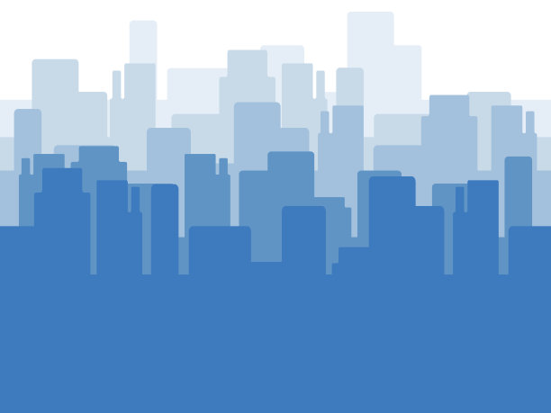 摩天大楼剪影背景图片下载