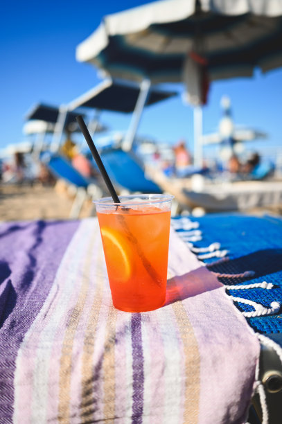 在海边度假放松。图片下载