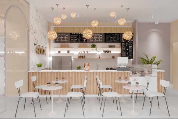 空咖啡馆内部图片下载