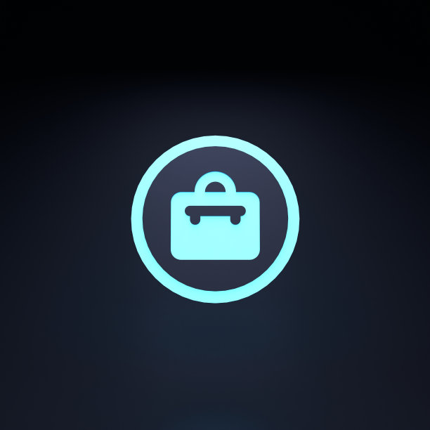 公文包图标。3d渲染插图。图片下载