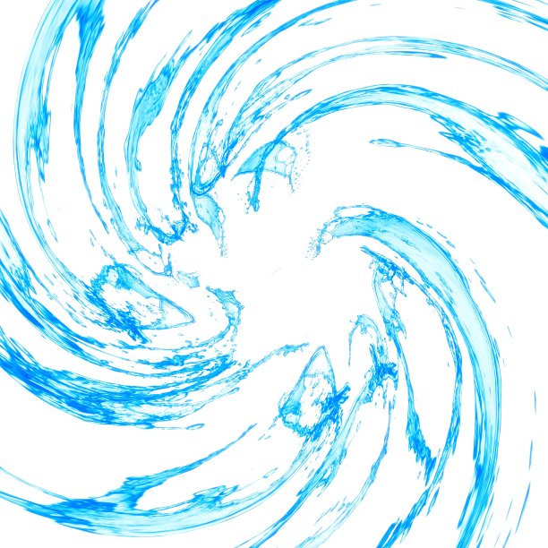 抽象的背景与旋转的蓝色液体图片下载