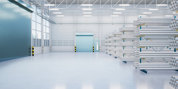 仓库钢管产品三维效果图。图片下载