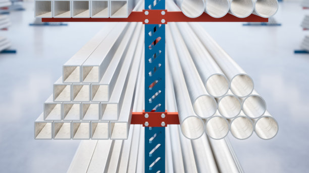 仓库钢管产品三维效果图。图片下载