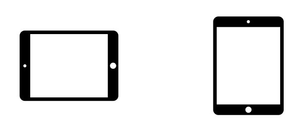 平板景观人像图标集。网站设置图标矢量。电脑和手机图片下载