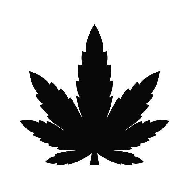 简单的大麻平面图标矢量图片下载