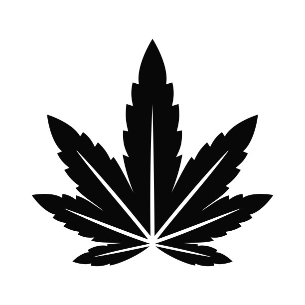 简单的大麻平面图标矢量图片下载