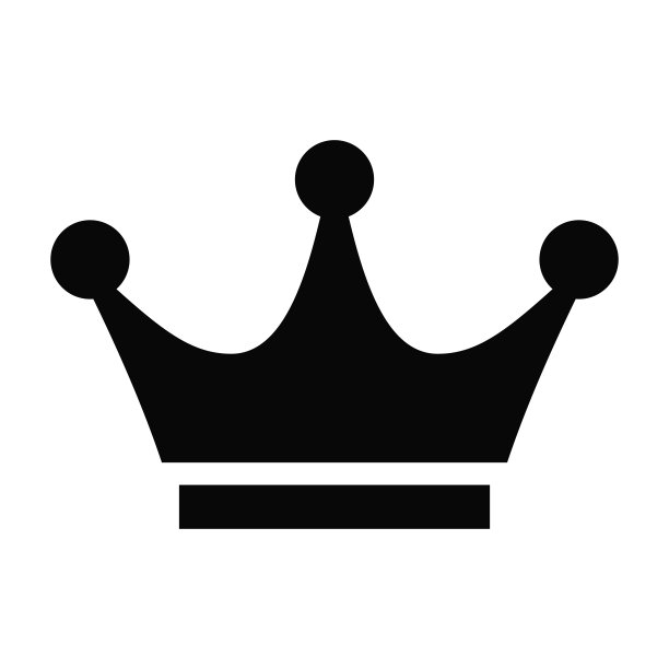 皇冠简单平面图标矢量图片下载