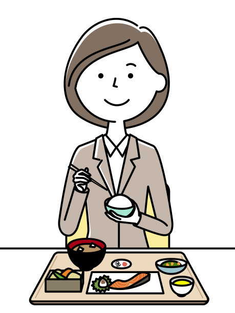 穿西装的女人来吃饭图片下载