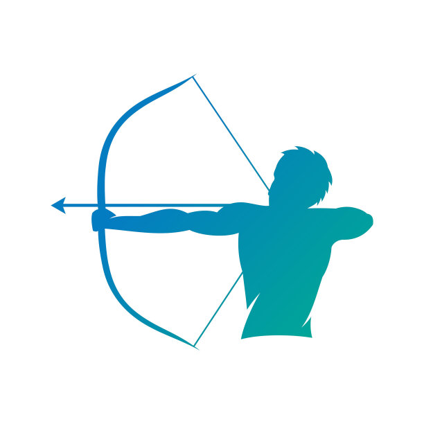 射手矢量标志图片下载