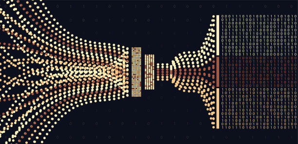抽象信息图可视化。大数据代码表示。图片下载