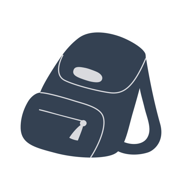 背包图标，矢量涂鸦说明书包，城市背包图片下载