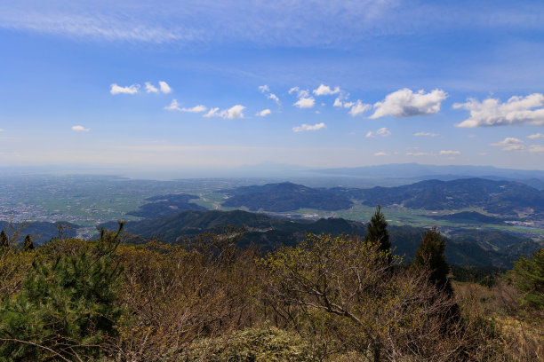 从佐贺县第二高的山上俯瞰图片下载