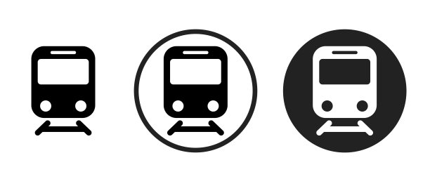 地铁图标集。网站设置图标矢量。电脑和手机图片下载