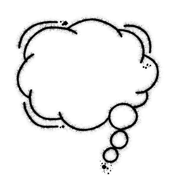 言语或思想泡沫。城市街头涂鸦风格图片下载