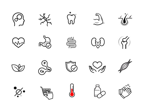 医疗图标集。大纲图标具有良好的可伸缩性和可编辑性。图片下载