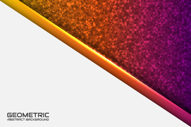 三维白色几何抽象背景重叠层上明亮的空间与彩色多边形形状效果装饰。图形设计元素镂空风格的概念旗帜，传单，卡片，封面或着陆页图片下载