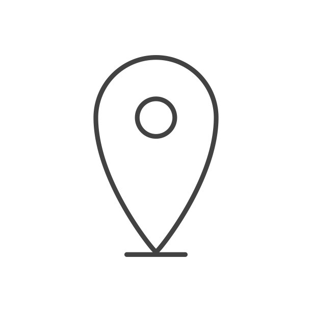 地图引脚矢量线图标图片下载