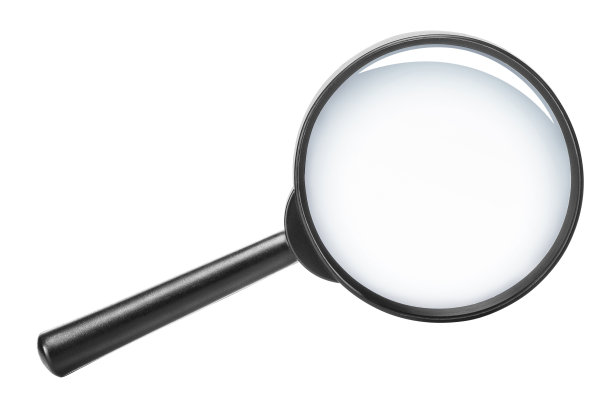 白色放大镜图片下载