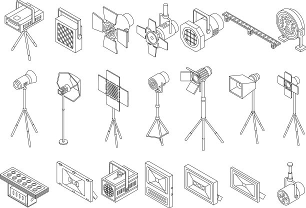 聚光灯图标设置大纲图片下载