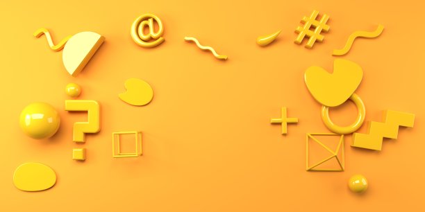 几何形状-平面层视图- 3D图片下载