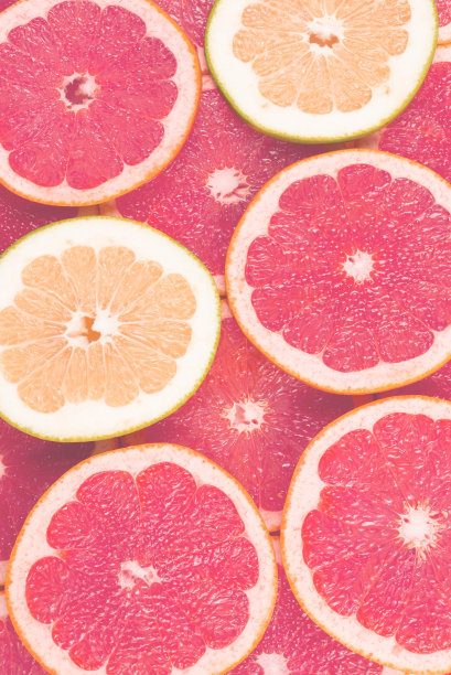 柚子和柚子片为背景。图片下载