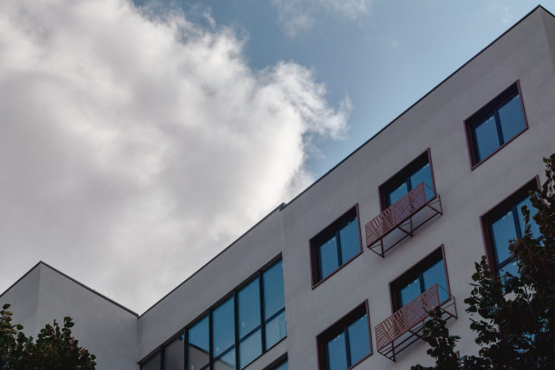 现代住宅建筑立面建筑图片下载