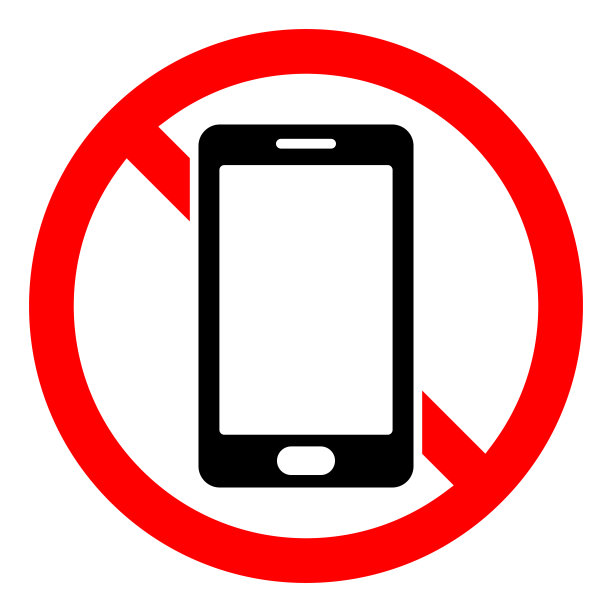 停止电话信号。没有电话。没有智能手机标志。矢量插图。图片下载