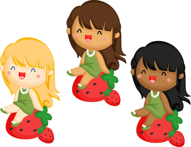 草莓肤色的女孩图片下载