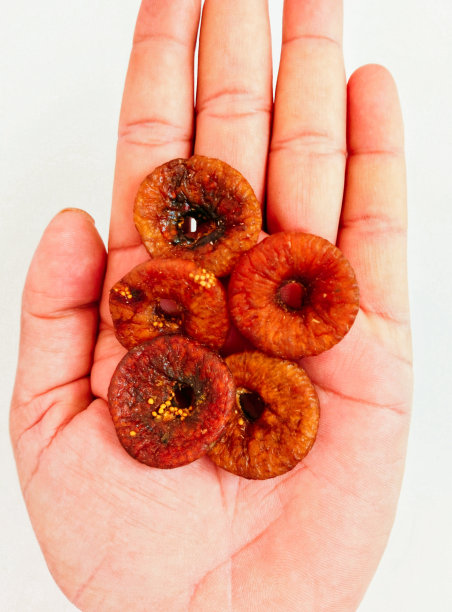 干无花果干水果食物与松脆的种子阿富汗尼棕色无花果苏卡anjeer手持手掌特写查看图像图片库存照片。图片下载