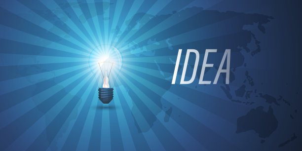 新理念，全球灯泡技术概念设计图片下载