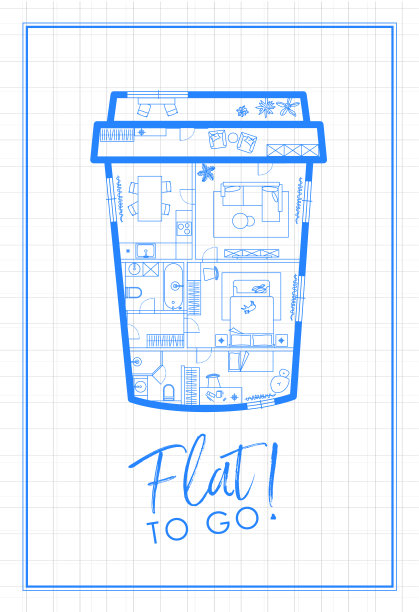 去喝杯咖啡施工图图片下载