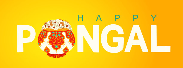 快乐的邦加尔宗教节日庆祝背景南印度。矢量插图。图片下载