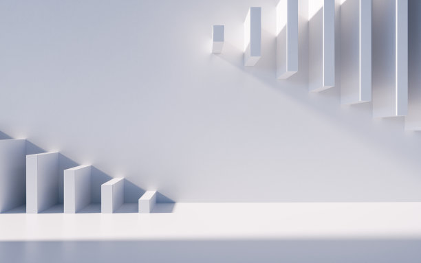 空建筑结构具有几何结构，三维渲染。图片下载