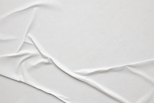 白色皱褶和折痕纸海报纹理背景图片下载