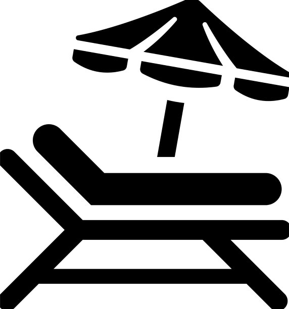 沙滩休息图标图片下载