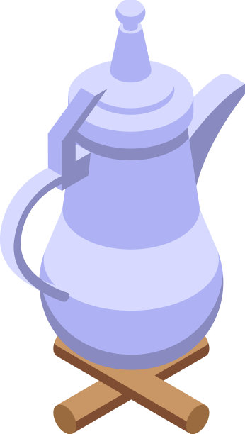 茶壶图标等距营地沙漠图片下载