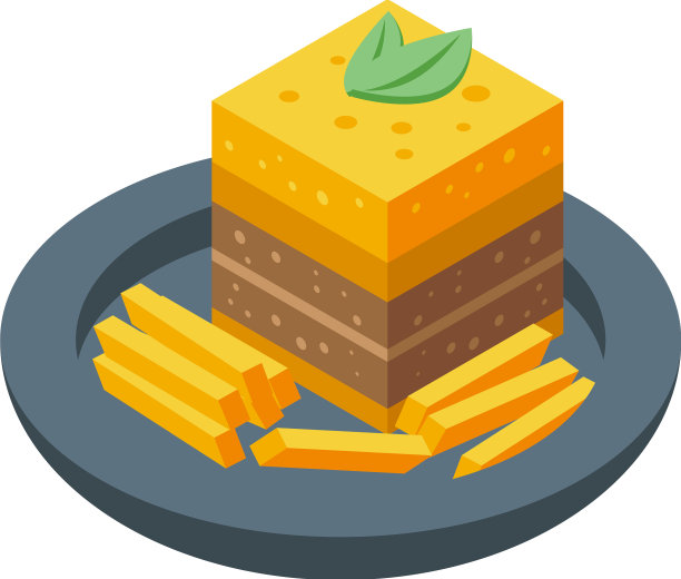 蛋糕图标等距菜饭图片下载
