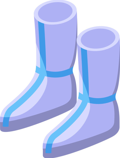 靴子鞋套图标等距医疗图片下载